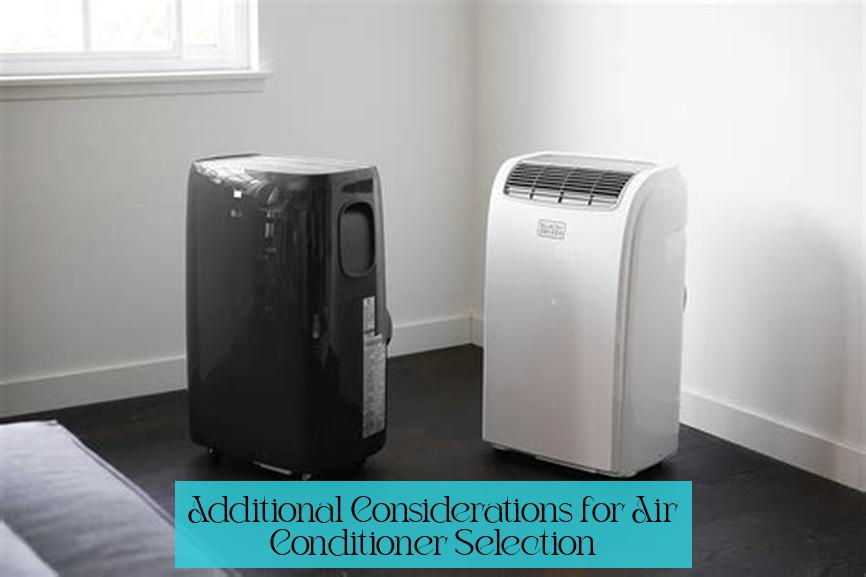 Additional Considerations for Air Conditioner Selection