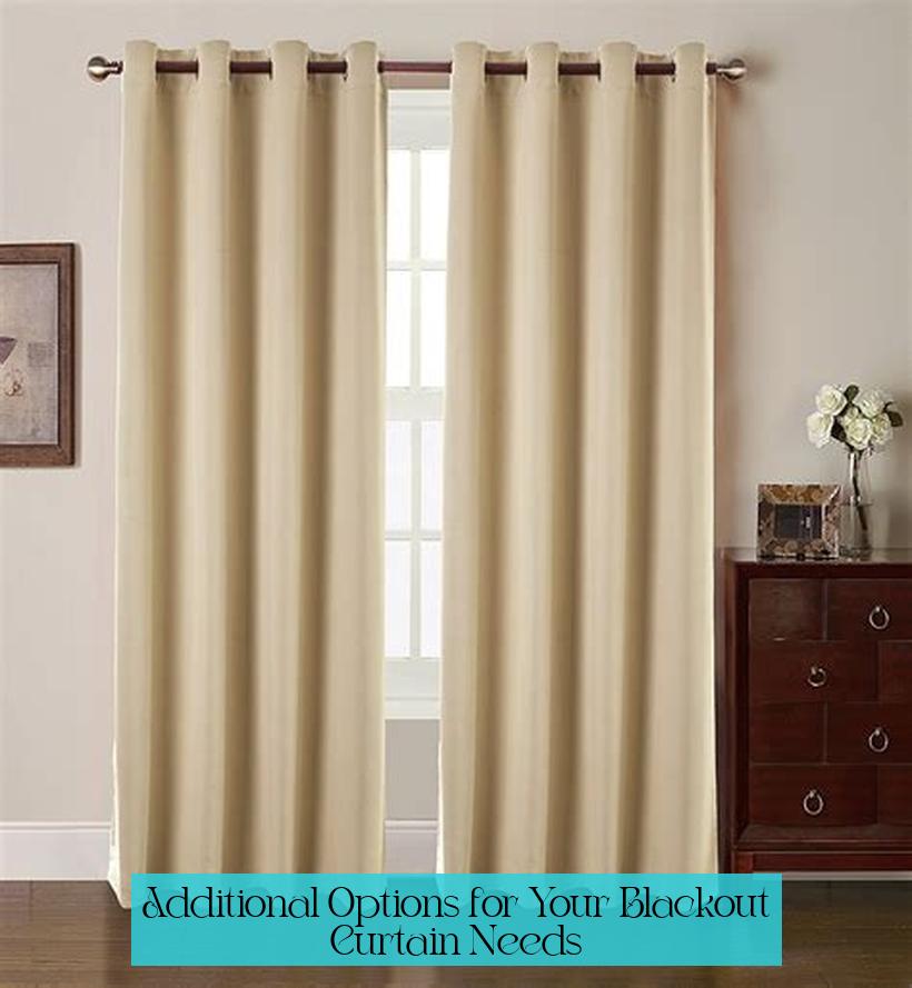 Additional Options for Your Blackout Curtain Needs