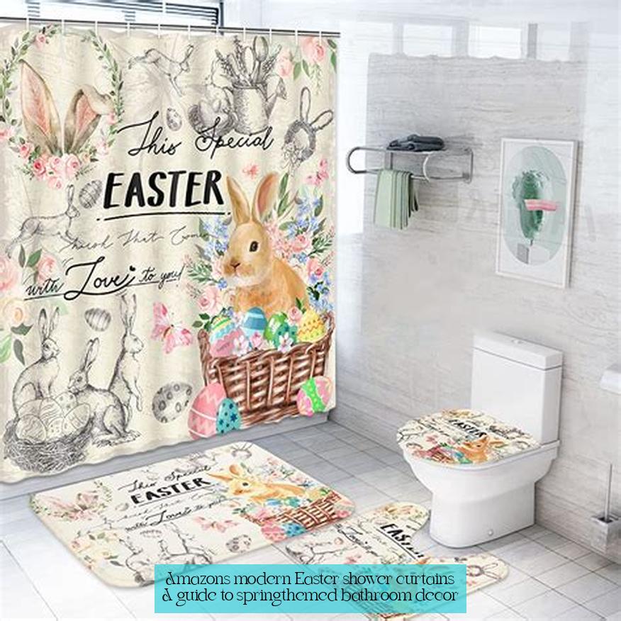 Amazon's modern Easter shower curtains: A guide to spring-themed bathroom decor