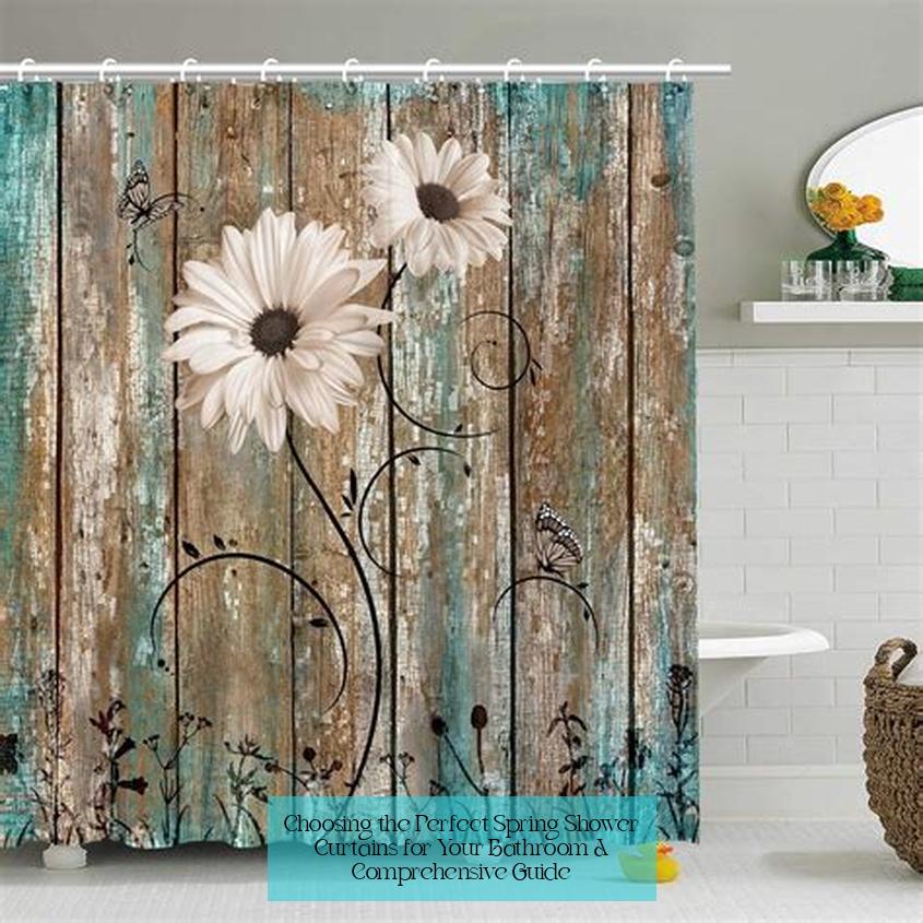 Choosing the Perfect Spring Shower Curtains for Your Bathroom: A Comprehensive Guide