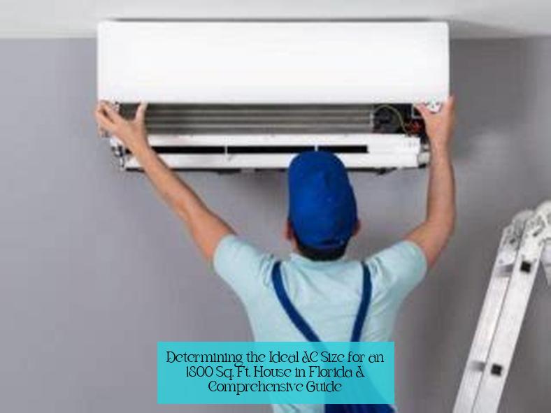 Determining the Ideal AC Size for an 1800 Sq. Ft. House in Florida: A Comprehensive Guide