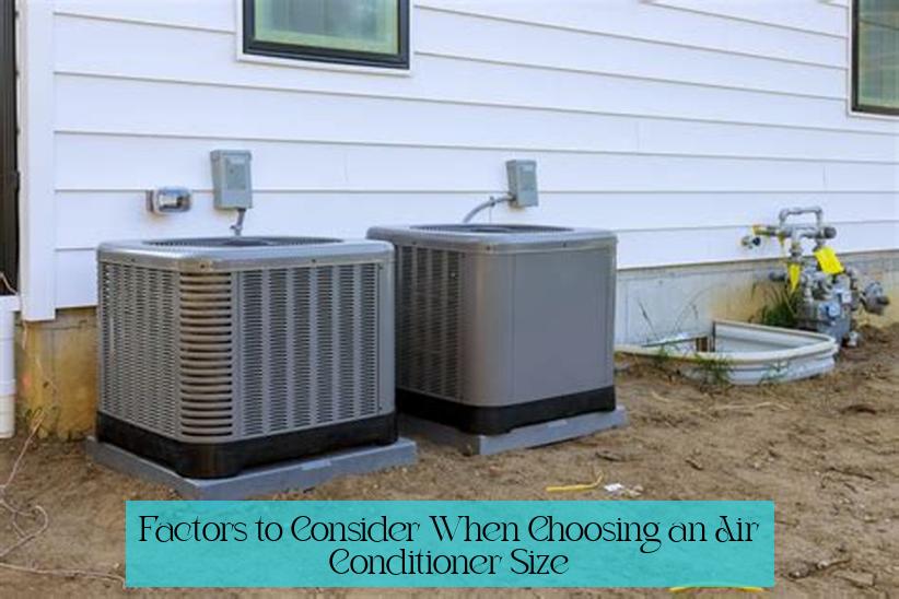 Factors to Consider When Choosing an Air Conditioner Size