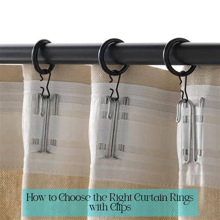 How to Choose the Right Curtain Rings with Clips