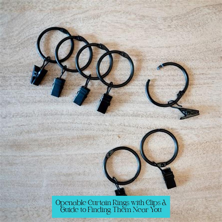Openable Curtain Rings with Clips: A Guide to Finding Them Near You