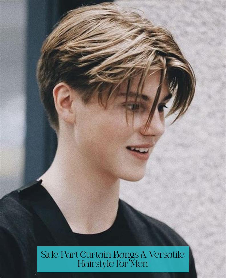 Side Part Curtain Bangs: A Versatile Hairstyle for Men