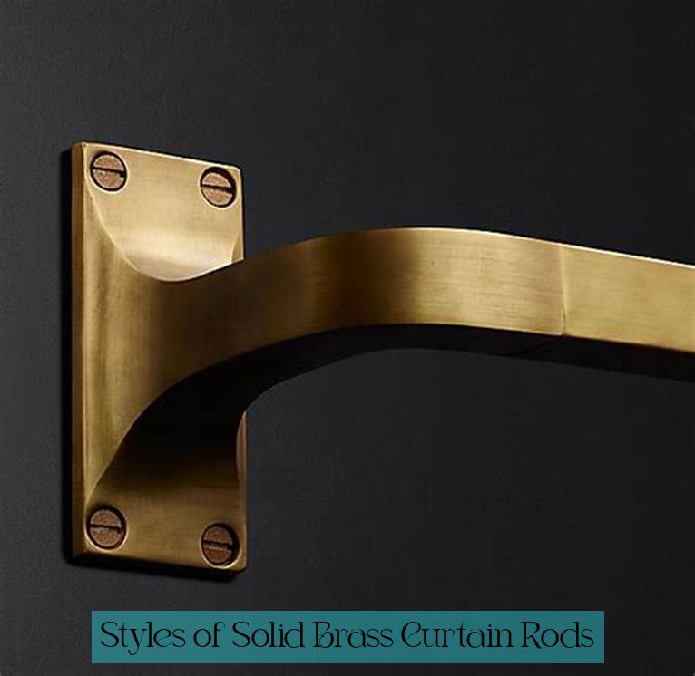 Styles of Solid Brass Curtain Rods