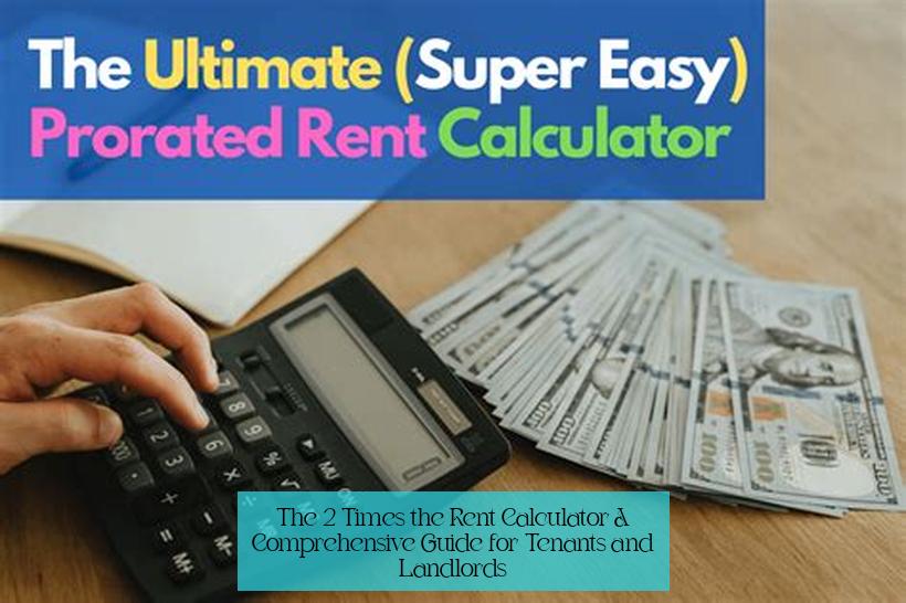 The 2 Times the Rent Calculator: A Comprehensive Guide for Tenants and Landlords