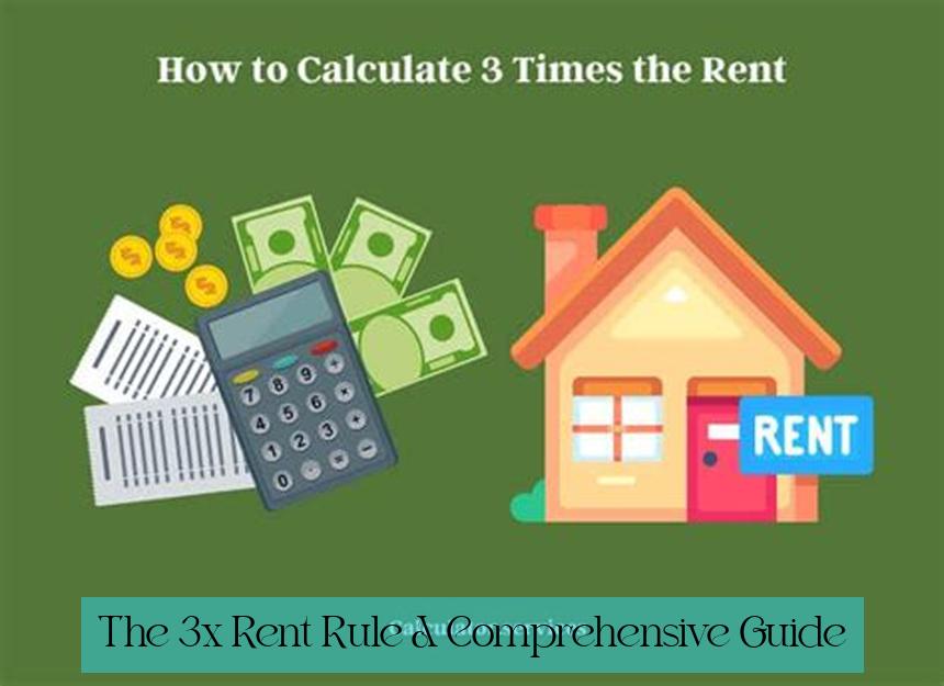 The 3x Rent Rule: A Comprehensive Guide