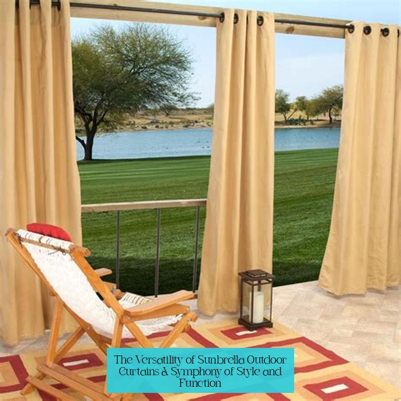 The Versatility of Sunbrella Outdoor Curtains: A Symphony of Style and Function