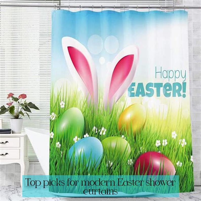 Top picks for modern Easter shower curtains