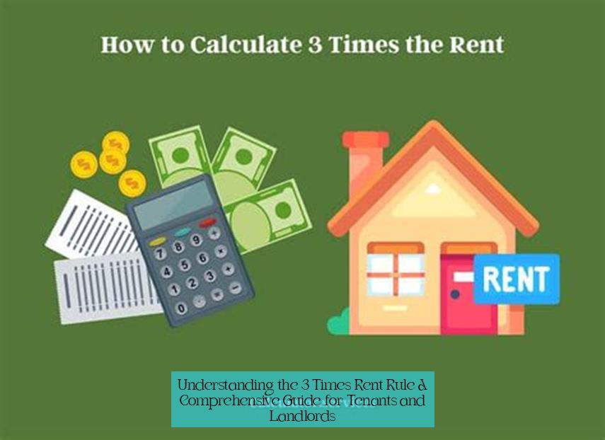Understanding the 3 Times Rent Rule: A Comprehensive Guide for Tenants and Landlords
