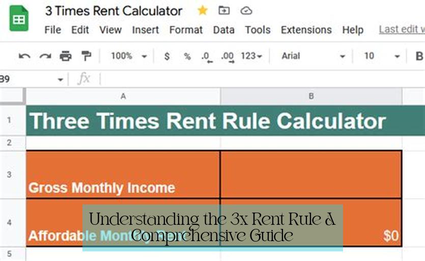 Understanding the 3x Rent Rule: A Comprehensive Guide