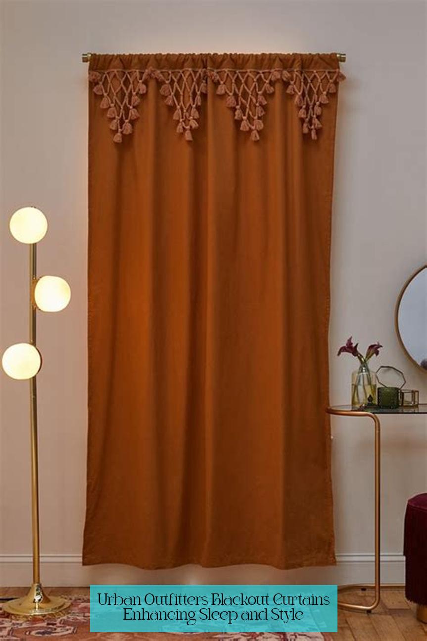 Urban Outfitters Blackout Curtains: Enhancing Sleep and Style