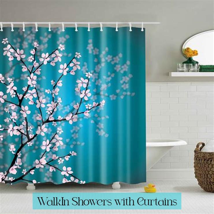 Walk-In Showers with Curtains