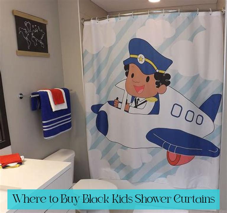 Where to Buy Black Kids Shower Curtains
