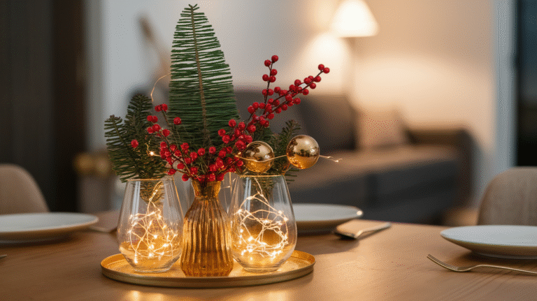 A lovely simple centrepiece for christmas